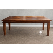 Klasyczny stół z litego drewna z gzymsem