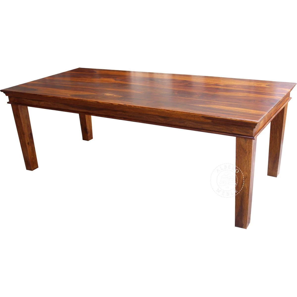 Klasyczny stół z litego drewna z gzymsem