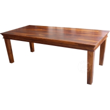 Klasyczny stół z litego drewna z gzymsem