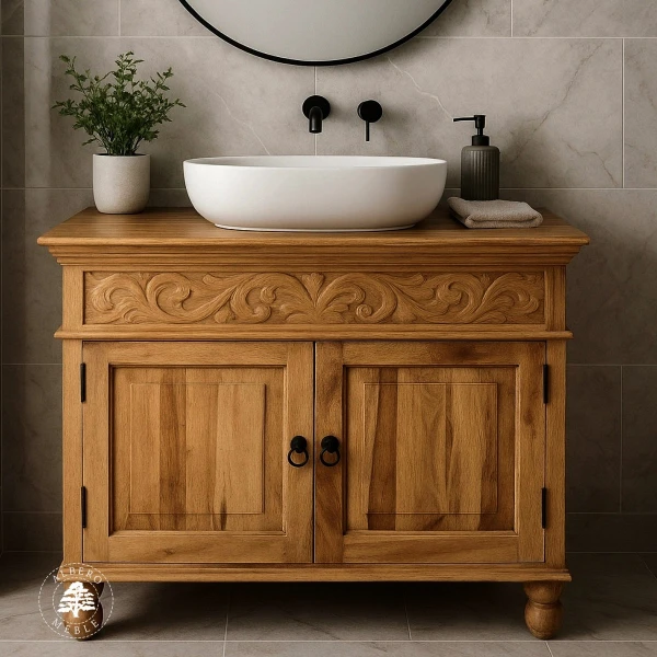 Komoda Drewniana pod Umywalkę do Łazienki