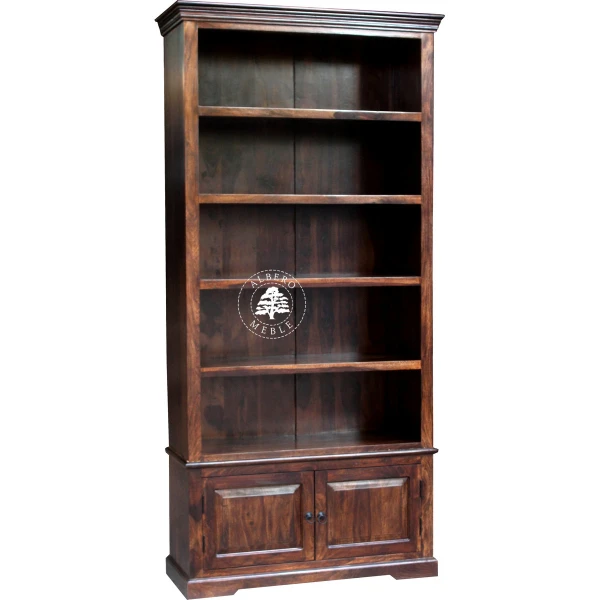 Regał Klasyczny na Wymiar z Drewna Litego