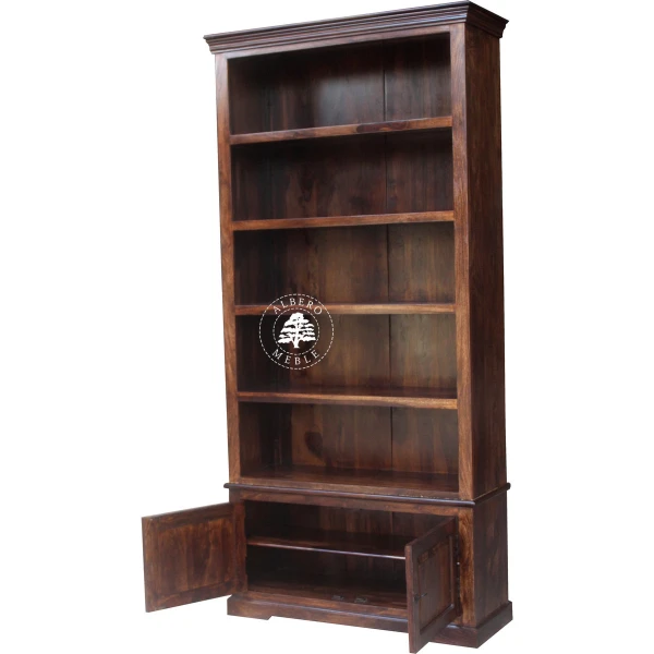 Regał Klasyczny na Wymiar z Drewna Litego