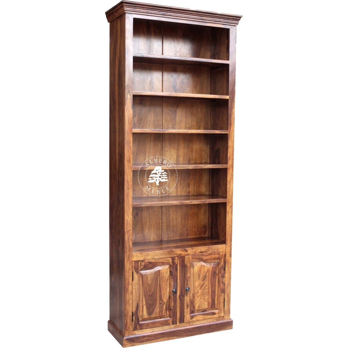 Regał Klasyczny na Wymiar z Drewna Litego