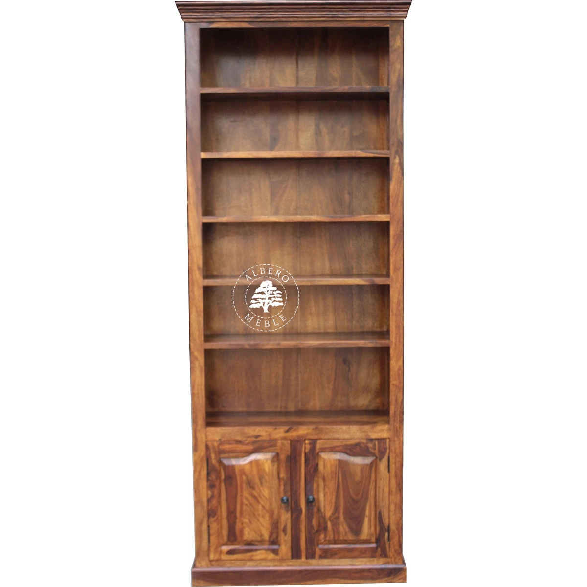 Regał Klasyczny na Wymiar z Drewna Litego