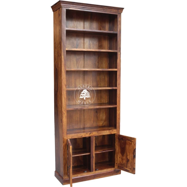 Regał Klasyczny na Wymiar z Drewna Litego