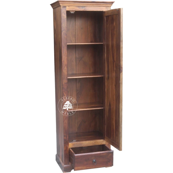 Płytka Jednodrzwiowa Szafa Drewniana w Klasycznym Stylu