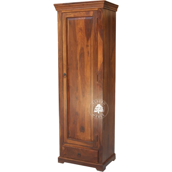 Płytka Jednodrzwiowa Szafa Drewniana w Klasycznym Stylu