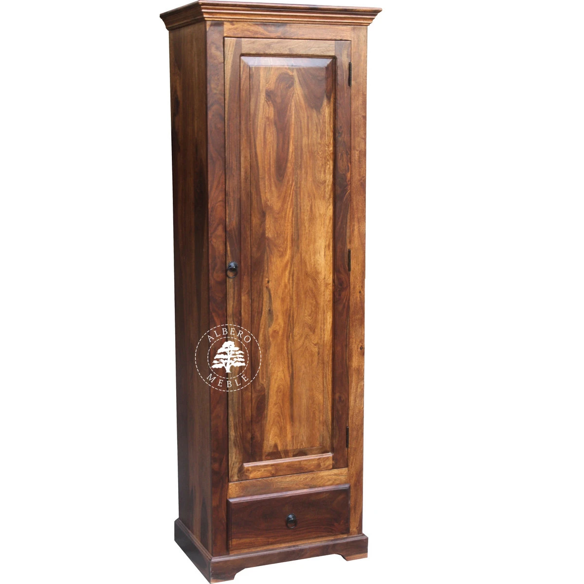 Płytka Jednodrzwiowa Szafa Drewniana w Klasycznym Stylu