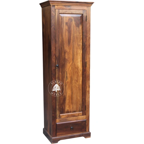 Płytka Jednodrzwiowa Szafa Drewniana w Klasycznym Stylu