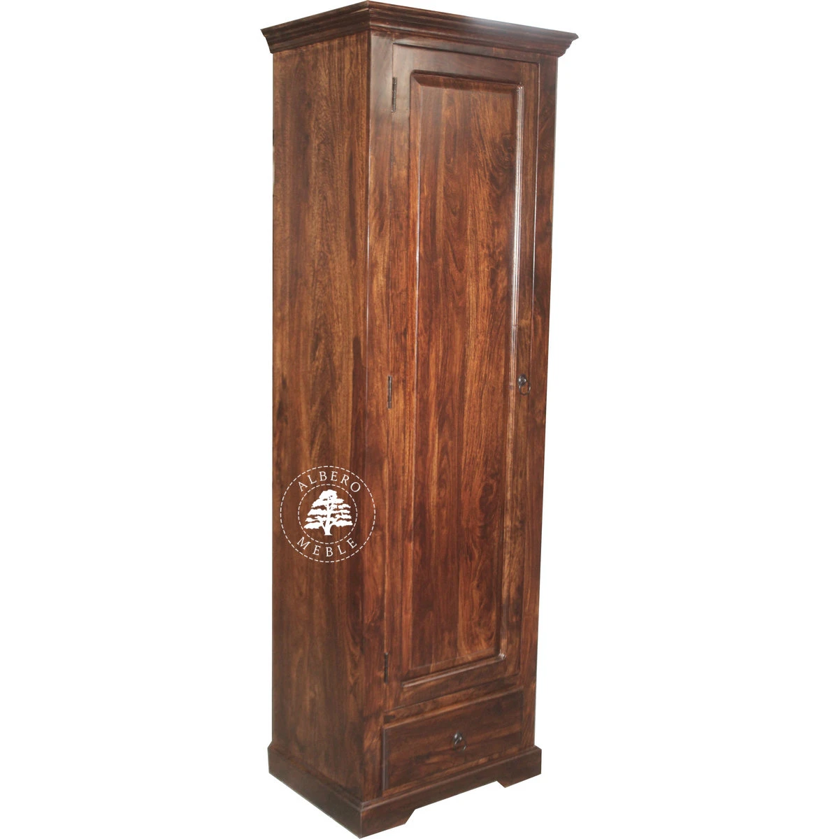 Płytka Jednodrzwiowa Szafa Drewniana w Klasycznym Stylu