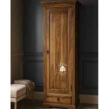 Płytka Jednodrzwiowa Szafa Drewniana w Klasycznym Stylu