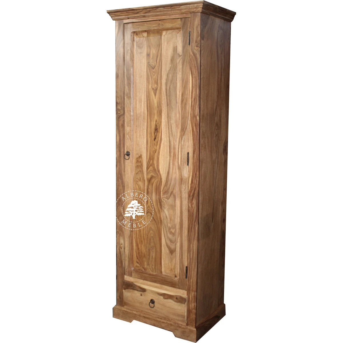 Płytka Jednodrzwiowa Szafa Drewniana w Klasycznym Stylu