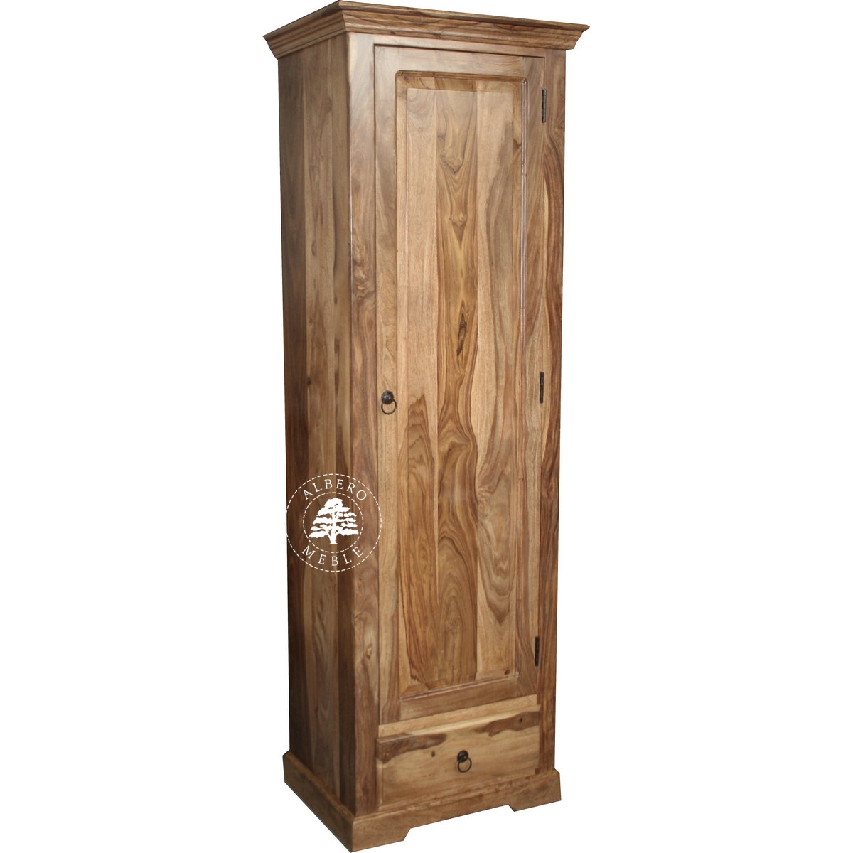 Płytka Jednodrzwiowa Szafa Drewniana w Klasycznym Stylu