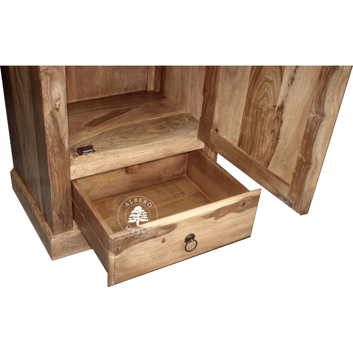 Płytka Jednodrzwiowa Szafa Drewniana w Klasycznym Stylu