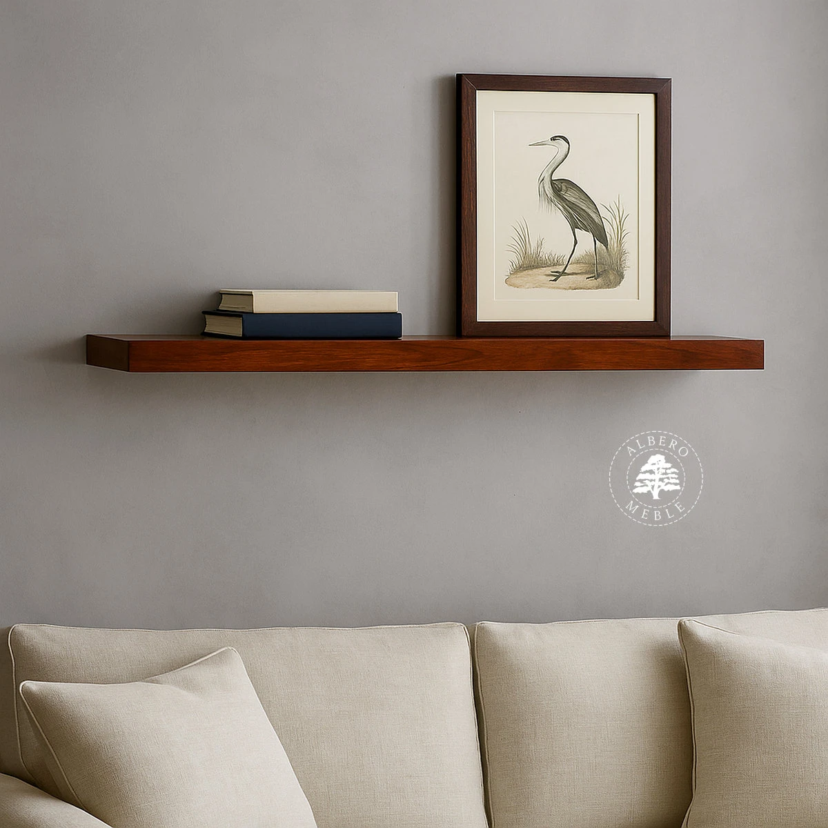 Półka z drewna palisandrowego