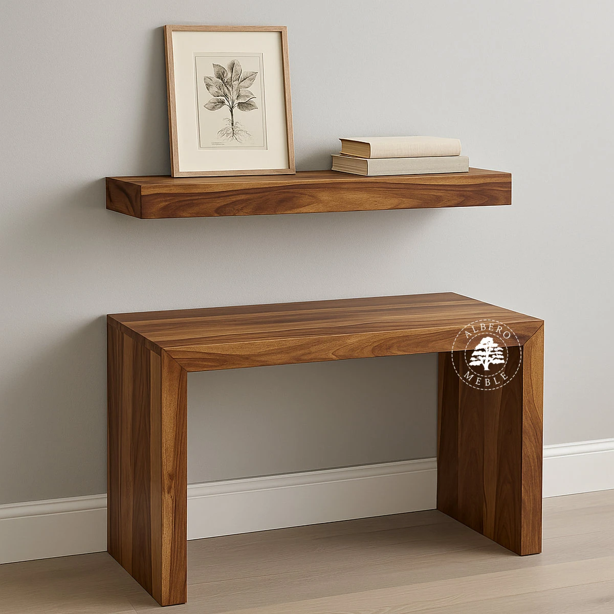 Półka z drewna palisandrowego