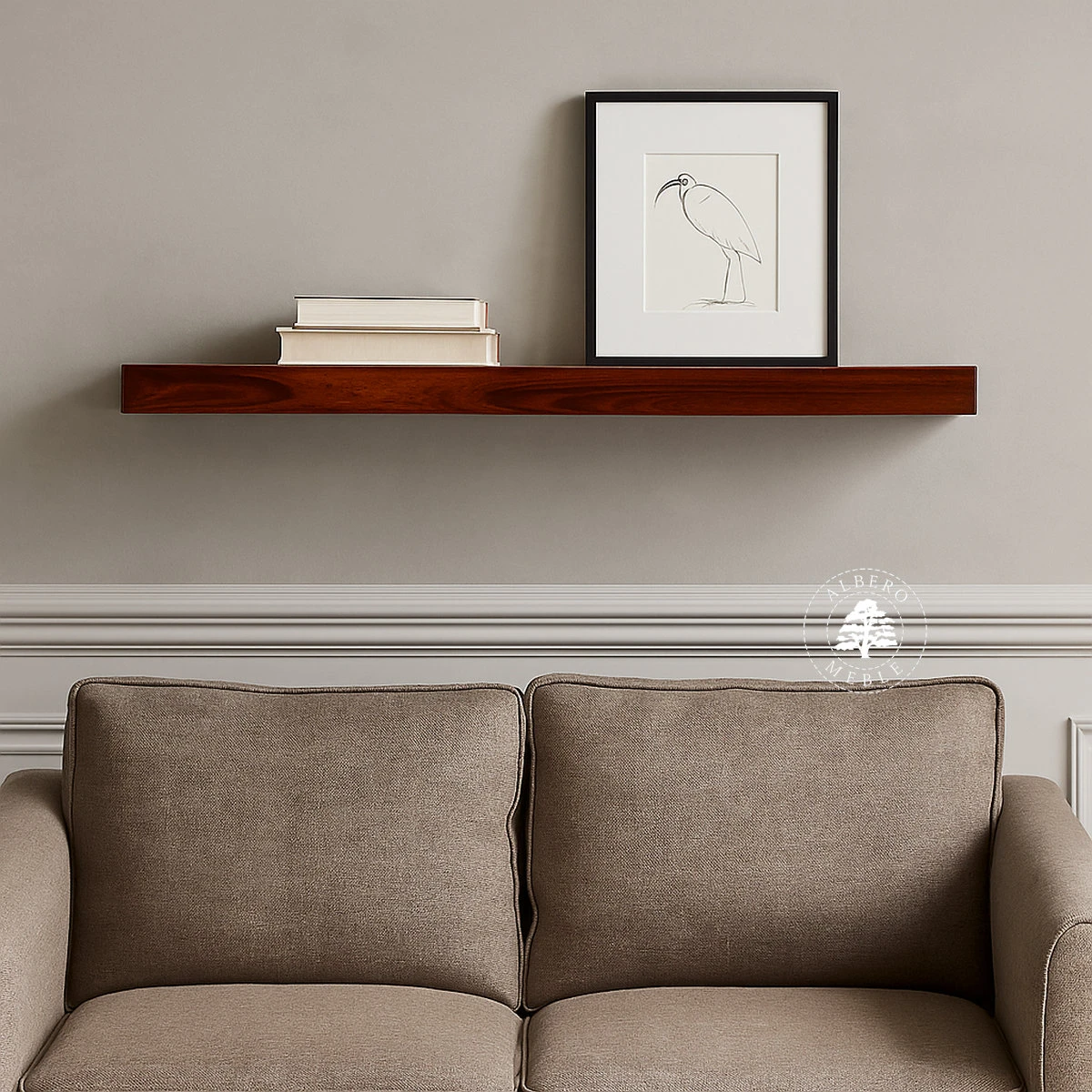 Półka z drewna palisandrowego