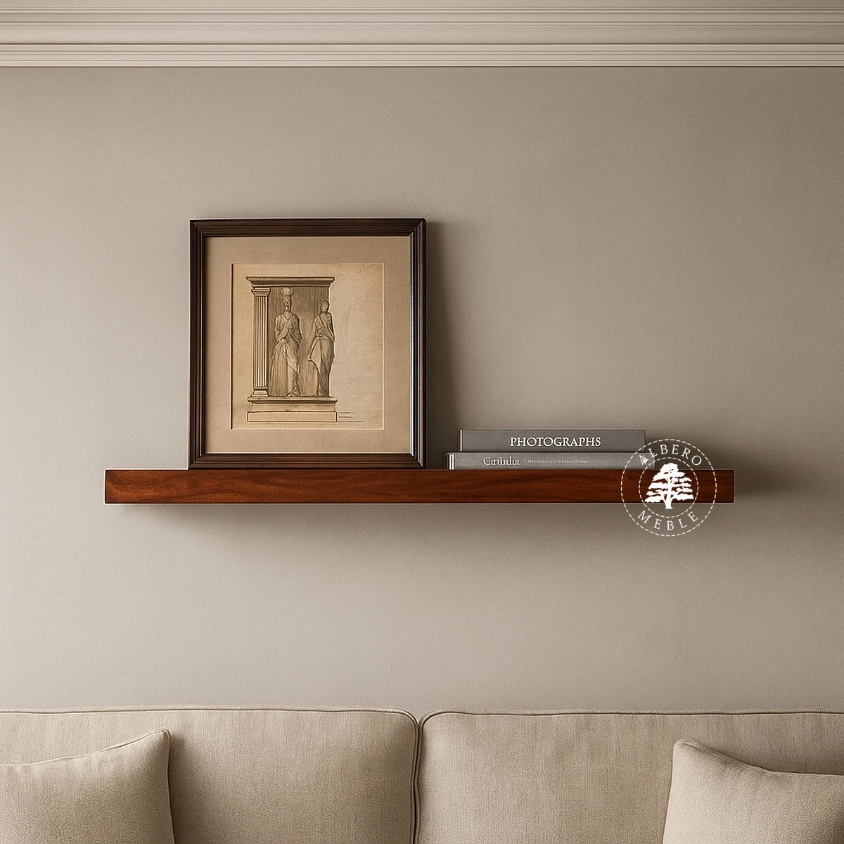 Półka z drewna palisandrowego