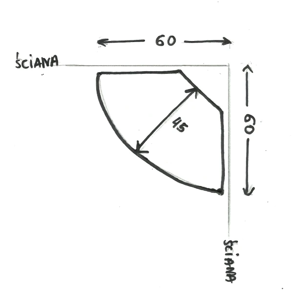 Klasyczna Drewniana Witryna Narożna