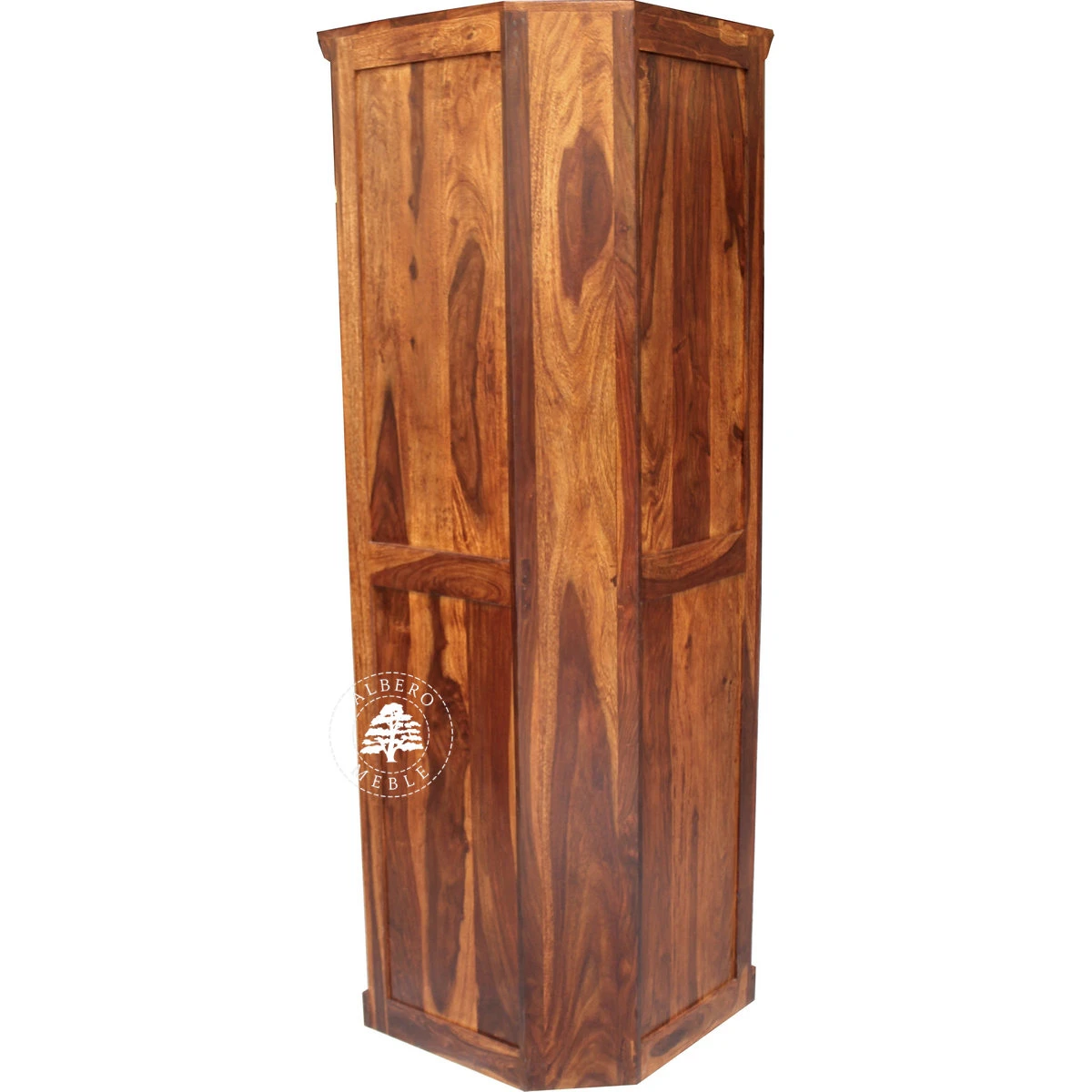 Klasyczna Drewniana Witryna Narożna