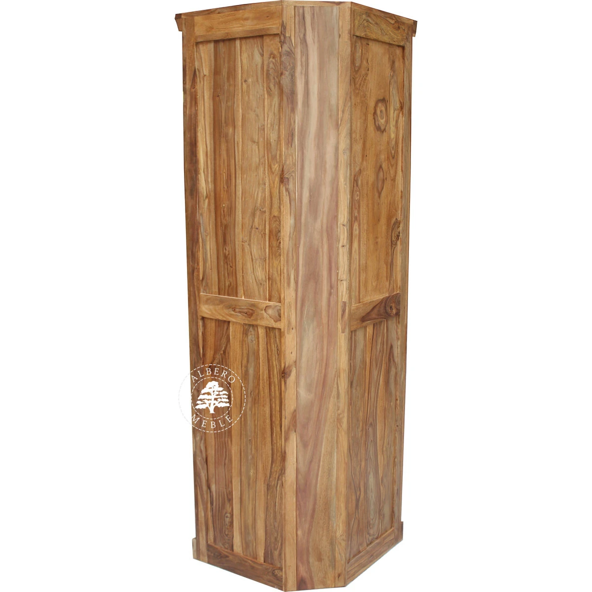 Klasyczna Drewniana Witryna Narożna