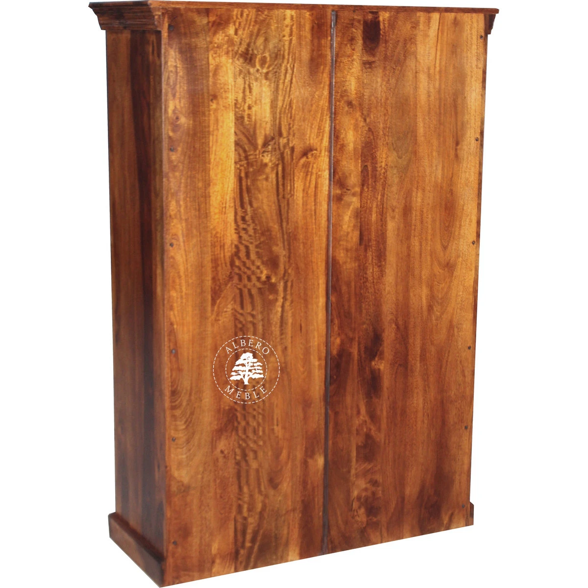 Klasyczny szeroki kredens drewniany do salonu