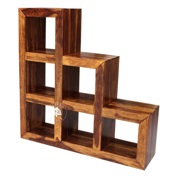 Regał schodkowy drewniany Modern Cube