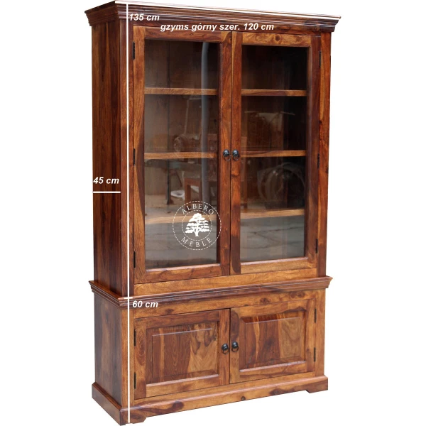 Kredens Drewniany w Klasycznym Stylu do Salonu