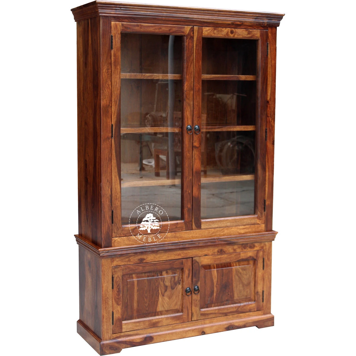 Kredens Drewniany w Klasycznym Stylu do Salonu