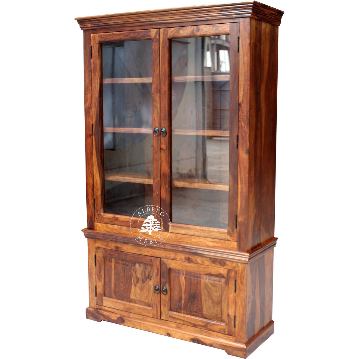 Kredens Drewniany w Klasycznym Stylu do Salonu