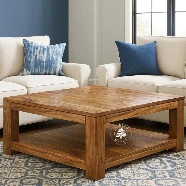 Duża drewniana ława kawowa Goa