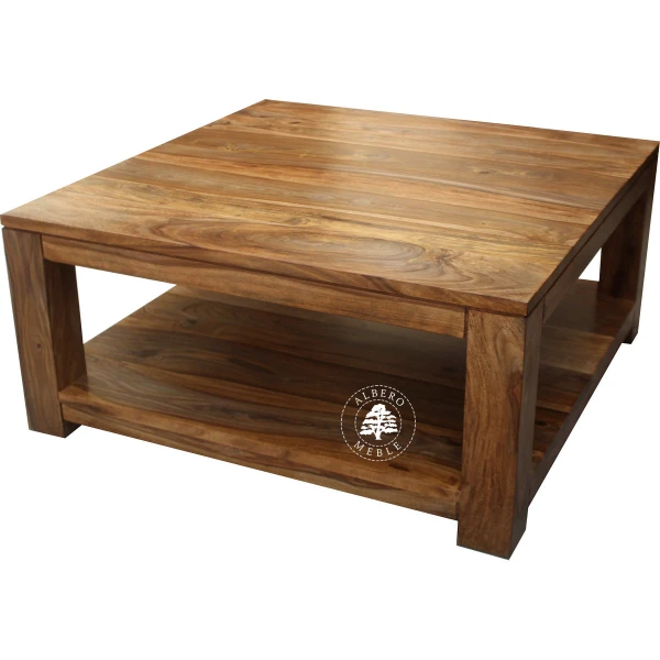 Duża drewniana ława kawowa Goa