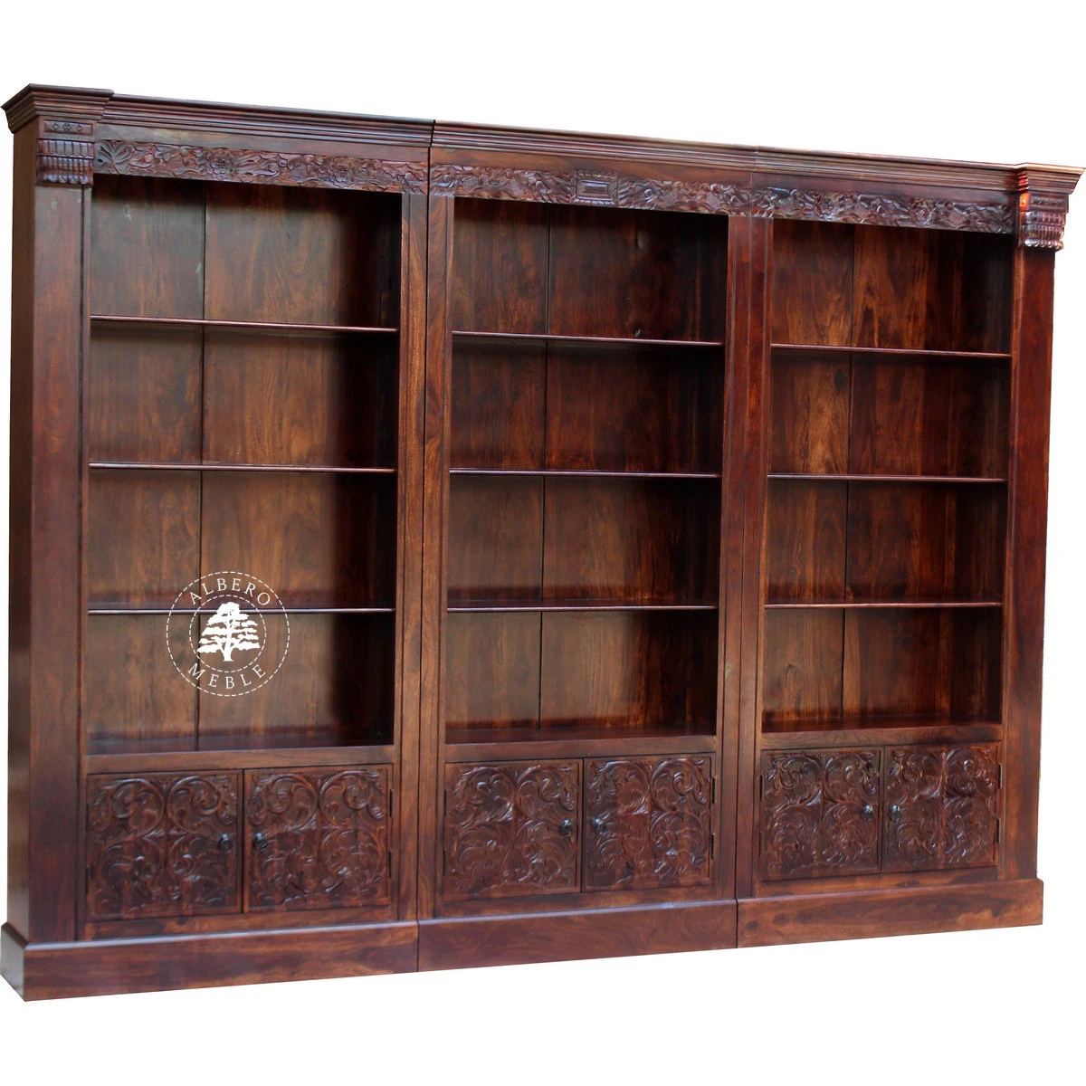 Drewniana Biblioteka ORISSA, Ręcznie Rzeźbiona