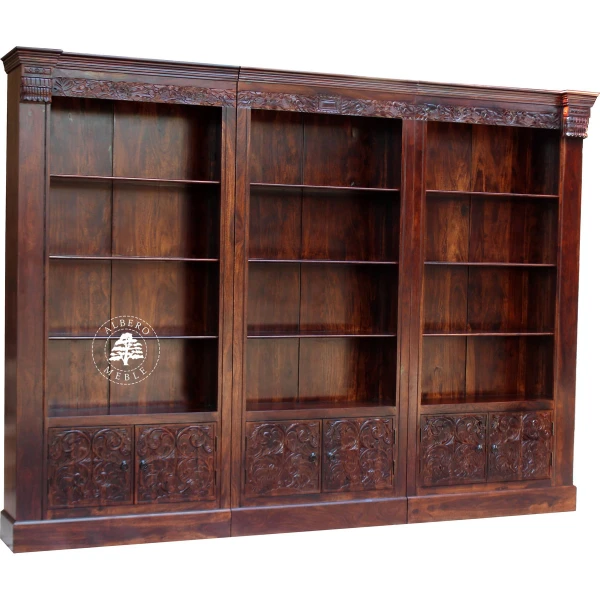 Drewniana Biblioteka ORISSA, Ręcznie Rzeźbiona