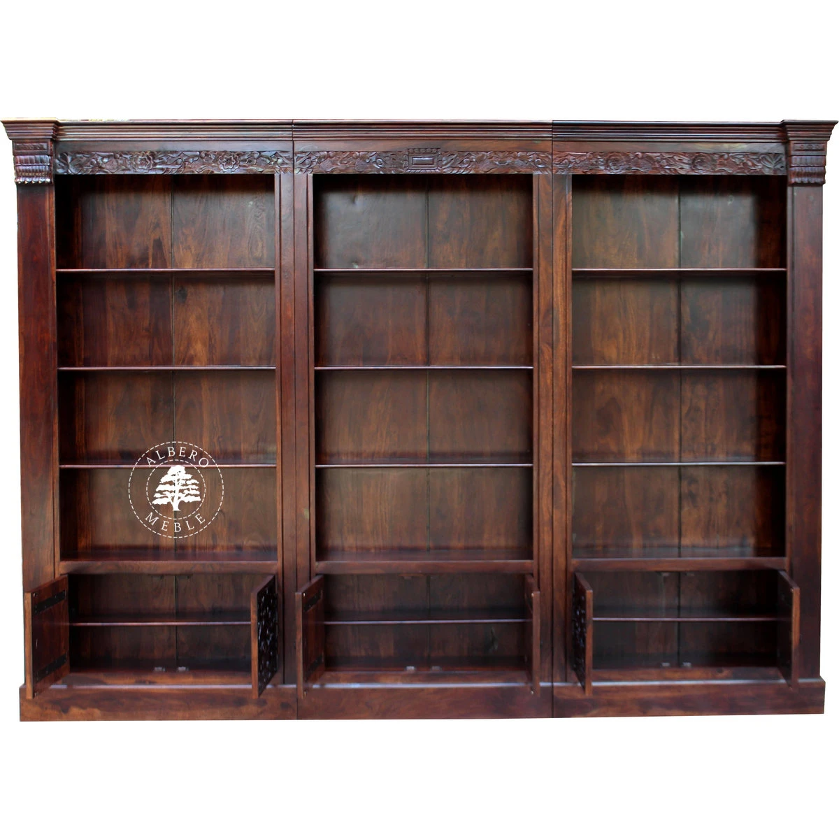 Drewniana Biblioteka ORISSA, Ręcznie Rzeźbiona