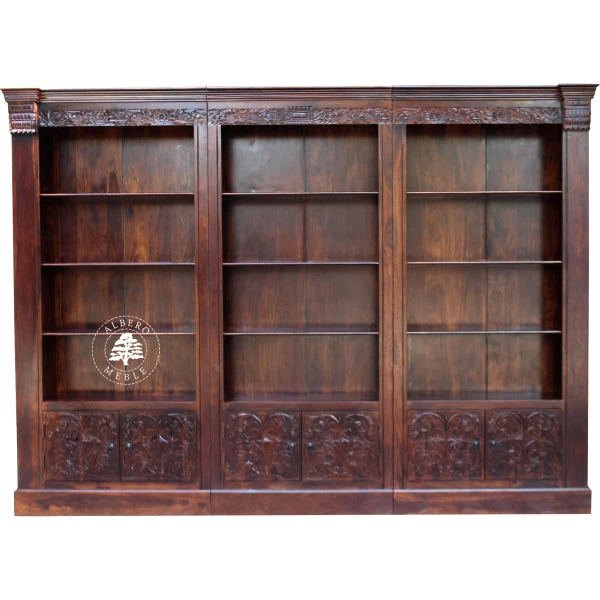 Drewniana Biblioteka ORISSA, Ręcznie Rzeźbiona