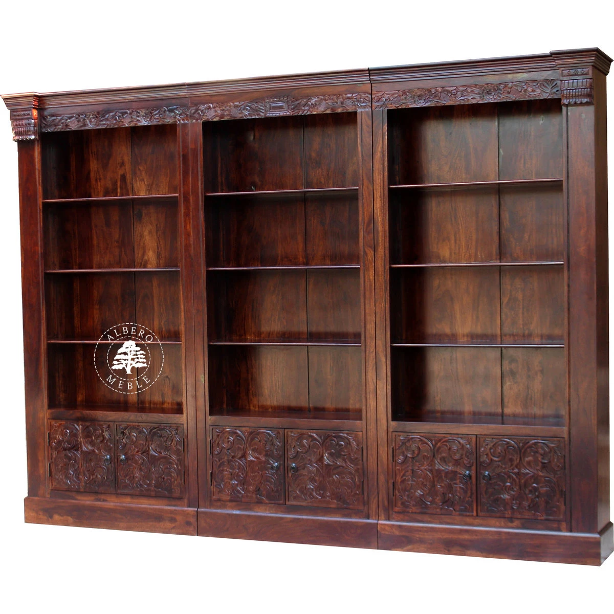 Drewniana Biblioteka ORISSA, Ręcznie Rzeźbiona