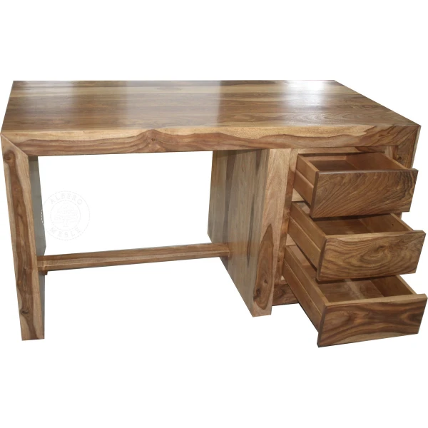 Nowoczesne biurko z drewna litego palisander do gabinetu