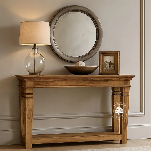 Stylowa konsola z drewna palisandrowego