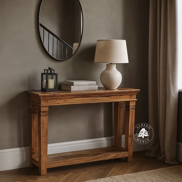 Stylowa konsola z drewna palisandrowego