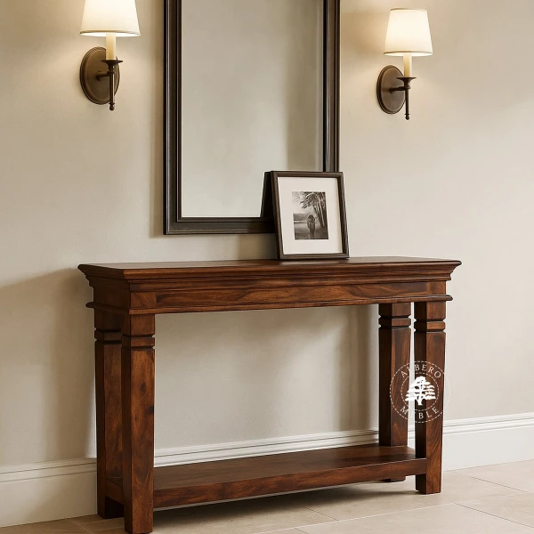 Stylowa konsola z drewna palisandrowego