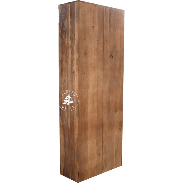 Prosty Regał z Drewna z Półkami do Salonu