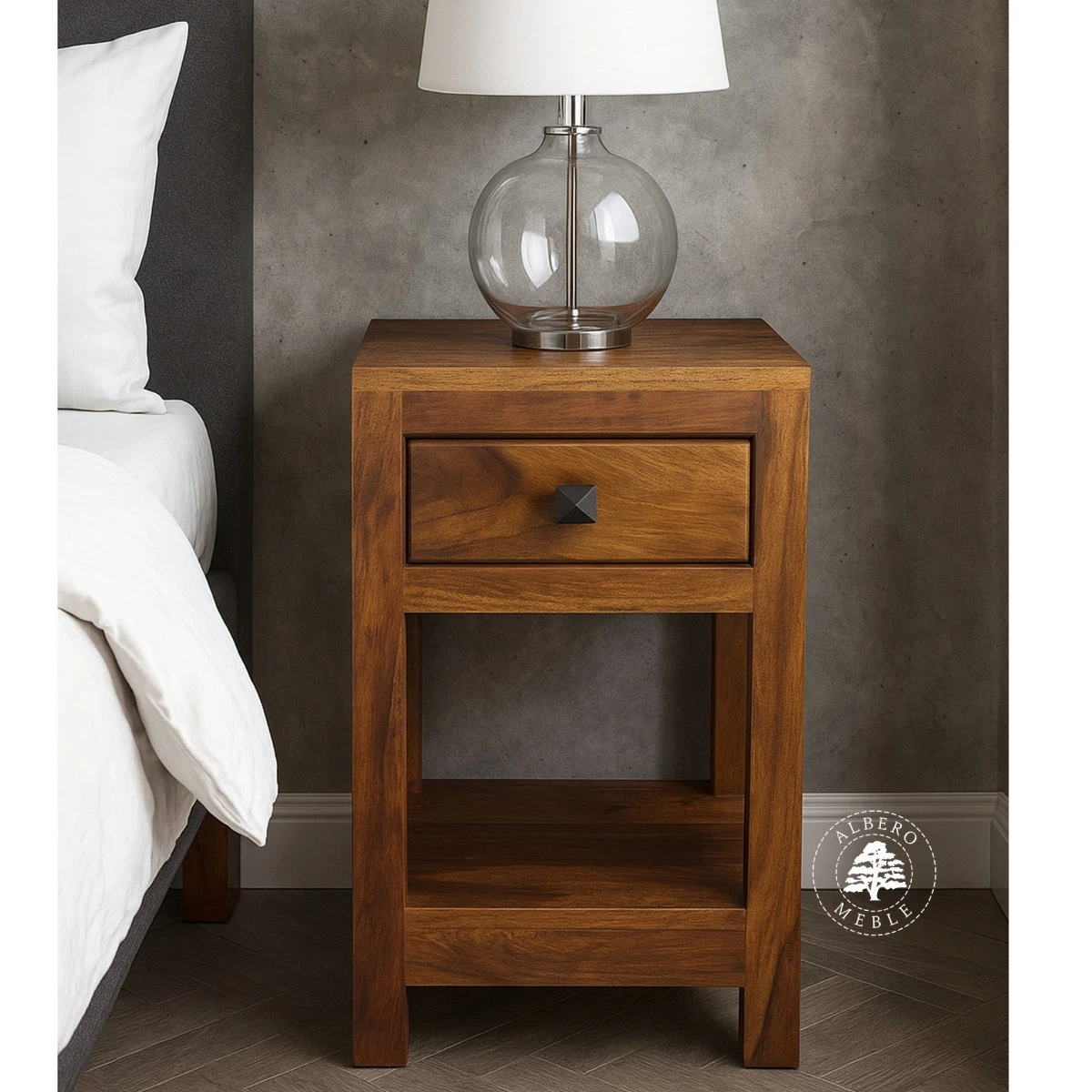 Mała szafka nocna do sypialni