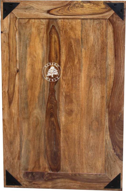 Klasyczny wieszak z litego drewna palisander