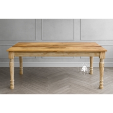 Bielony indyjski stół z litego drewna