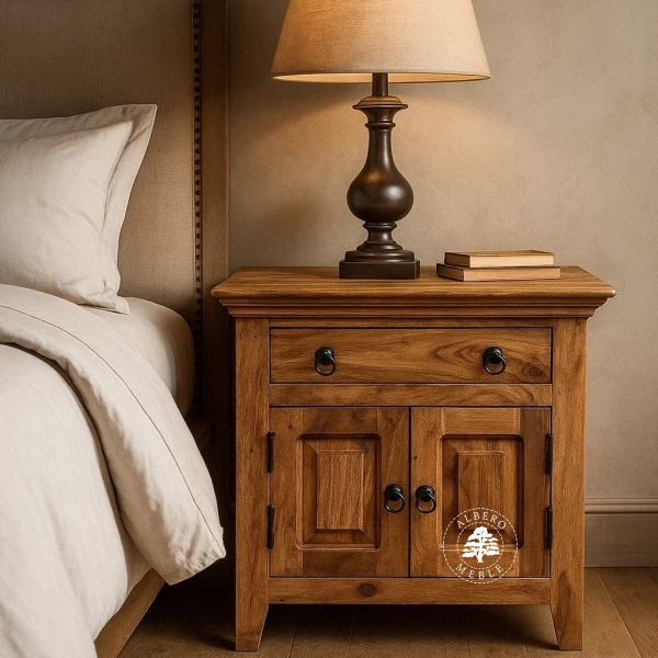 Szafka kolonialna drewniana na nóżkach