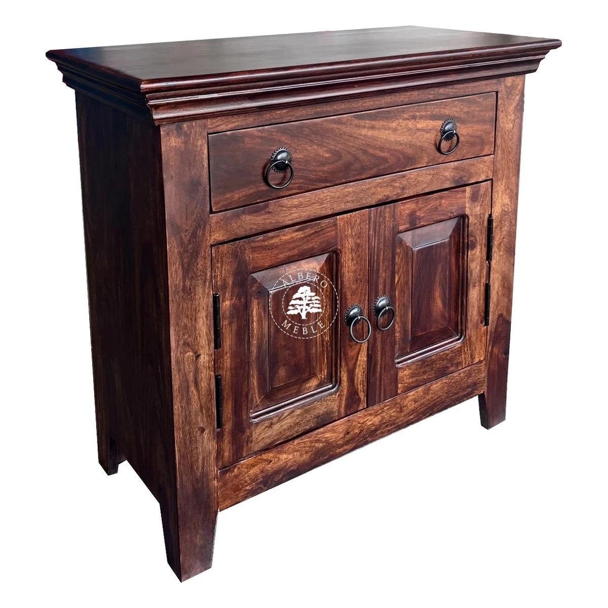 Szafka kolonialna drewniana na nóżkach