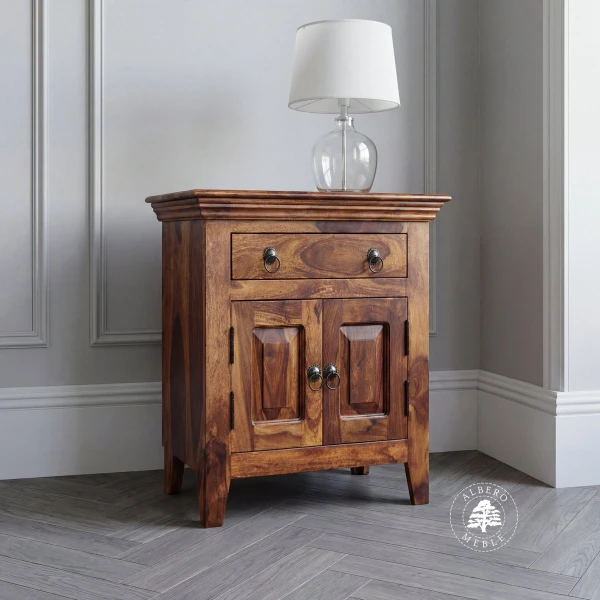 Szafka kolonialna drewniana na nóżkach