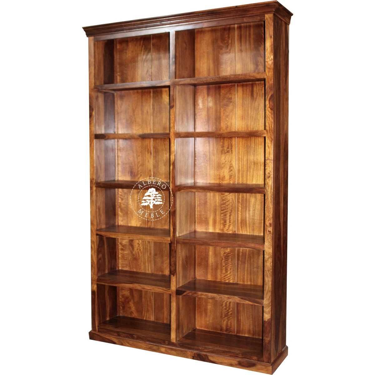 Duży Regał Kolonialny z Drewna Palisandru