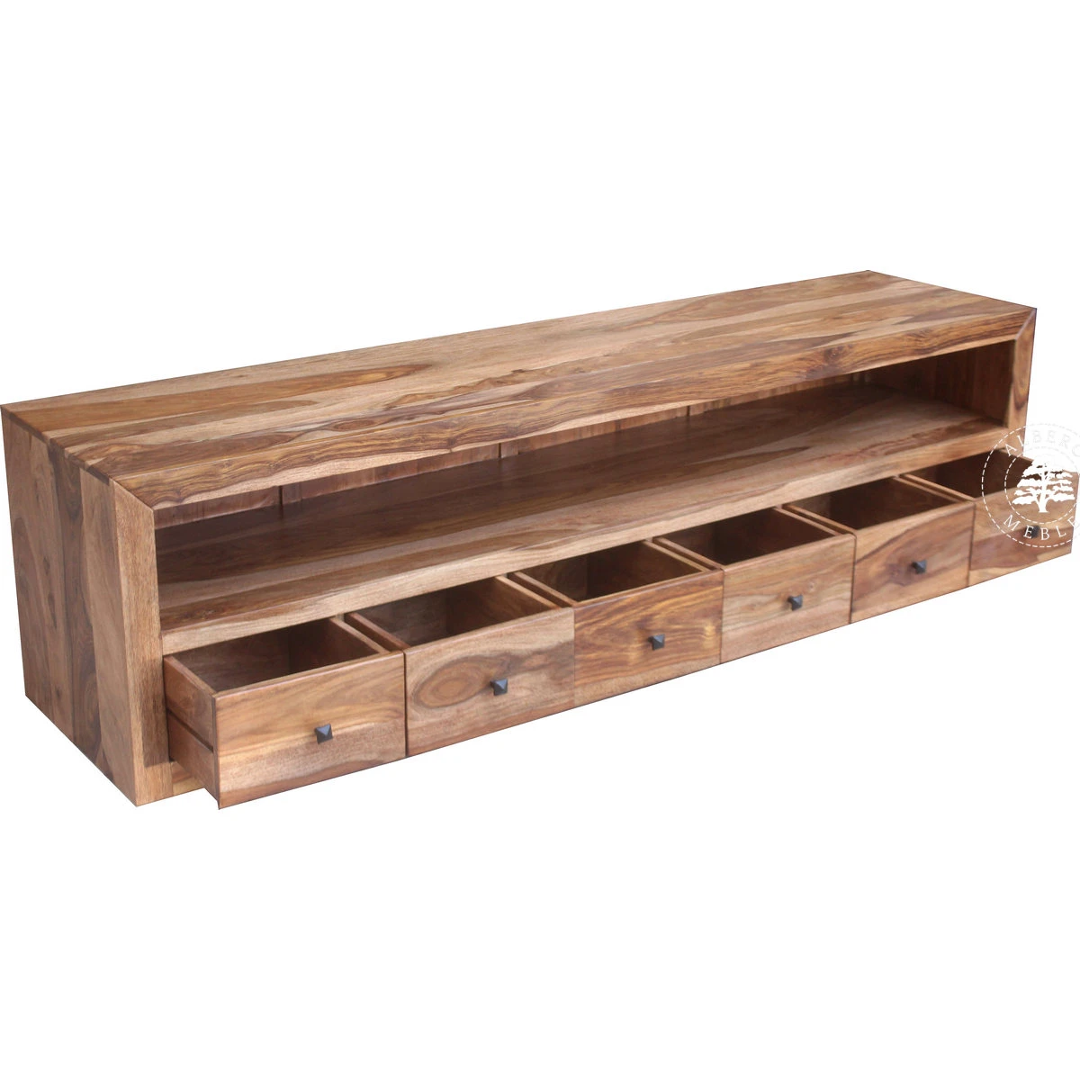 Komoda drewniana RTV z szufladami